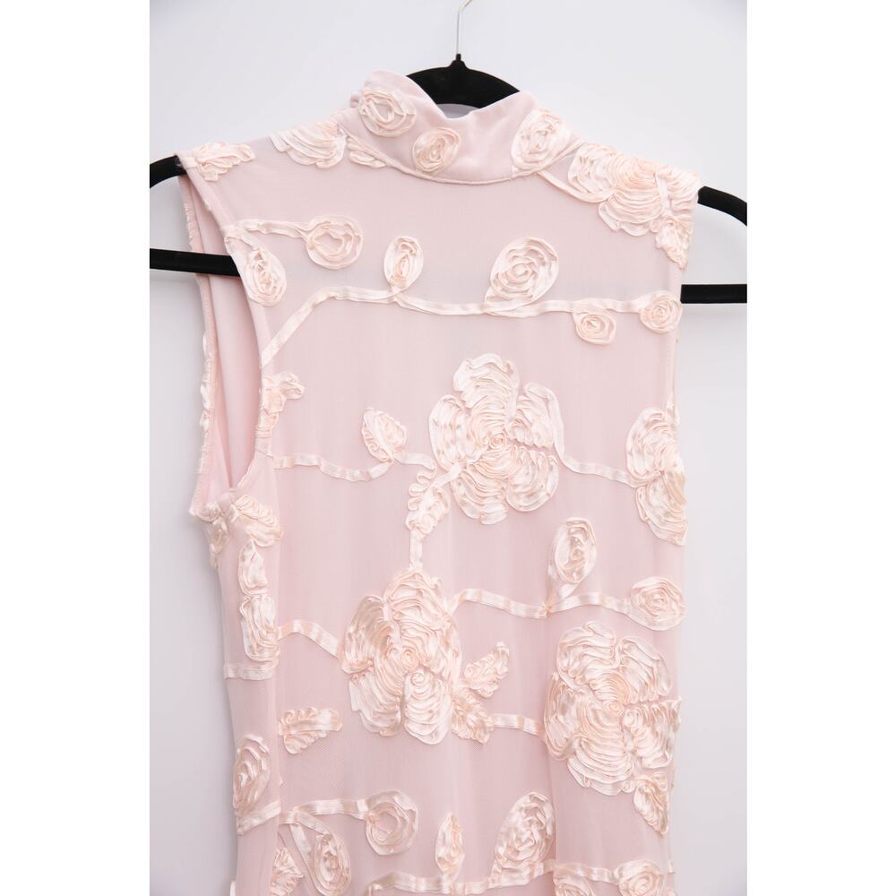 ROTATE Birger Christensen Flower Mesh Maxi Dress US 4 - Picture 5 of 8